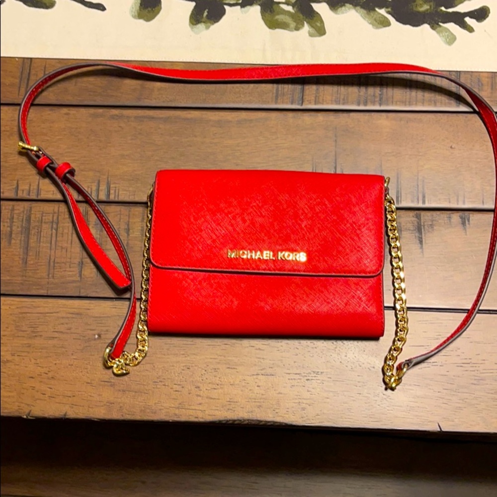 Michael Kors Red Crossbody